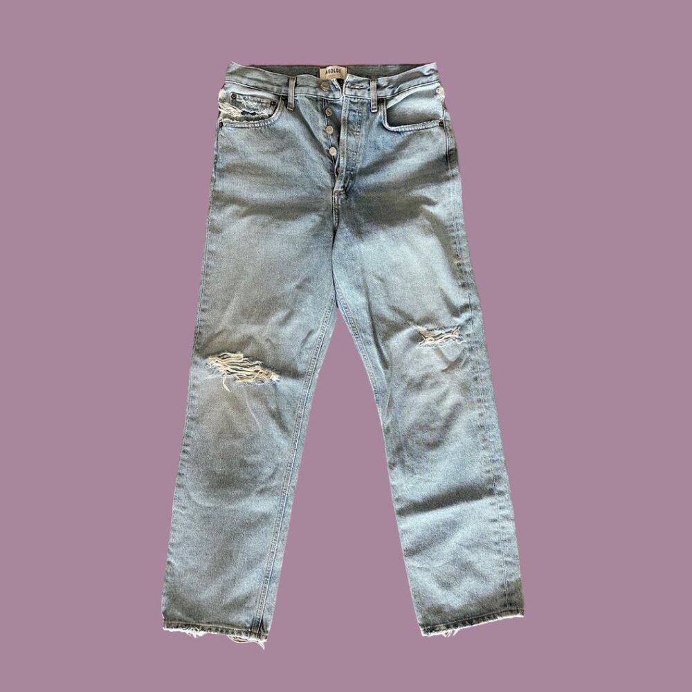 Agolde light wash denim jeans - size 25